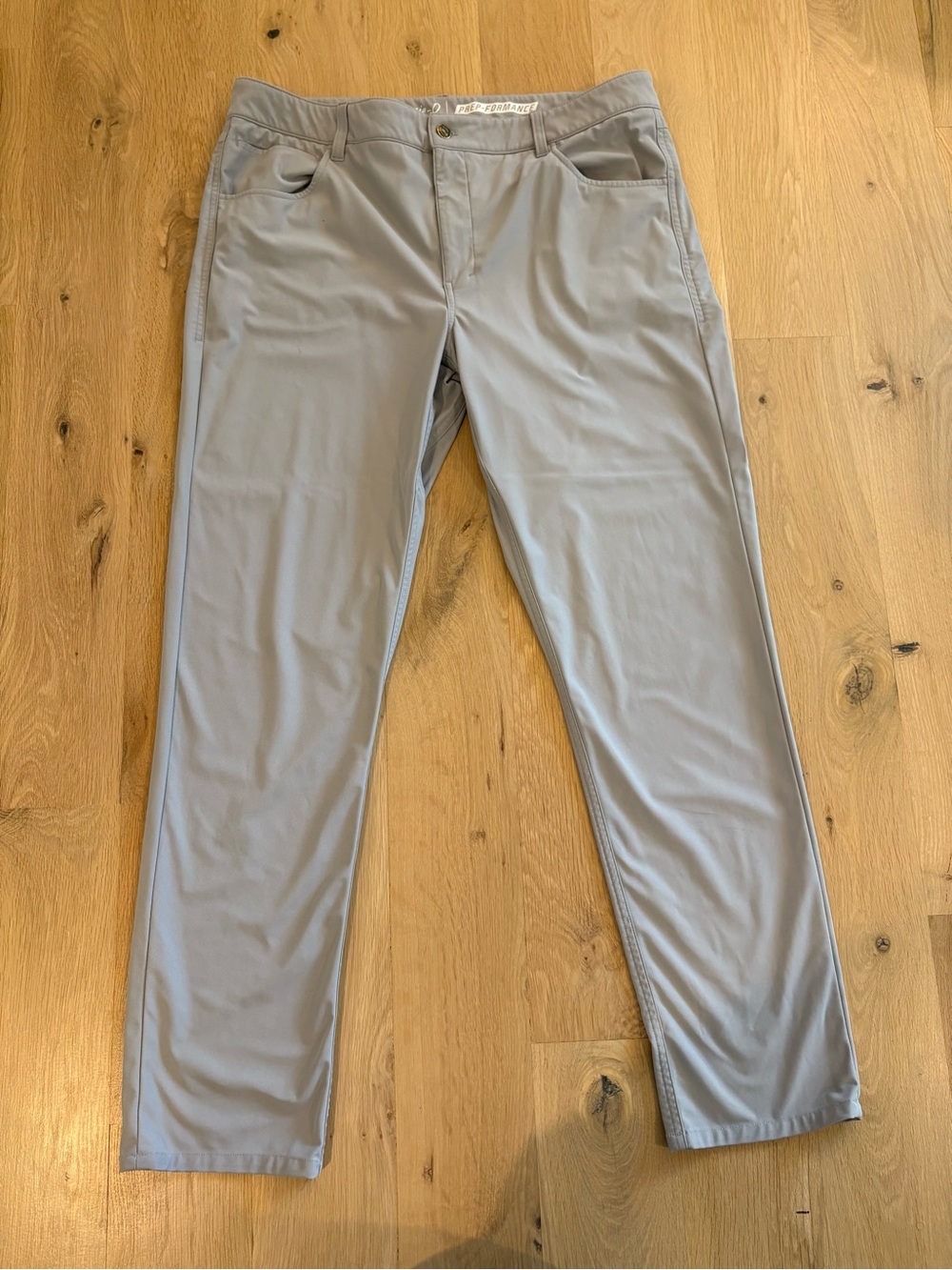 johnnie-O Men's Performance Pants in Light Gray